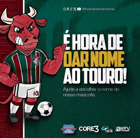 Fluminense de Feira lança campanha para escolha do nome do novo mascote