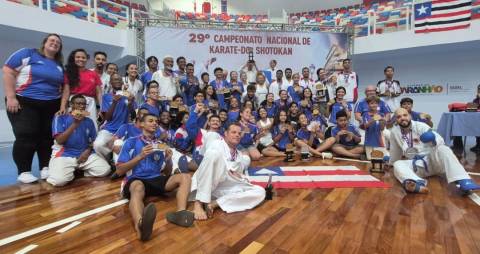 Seleção Baiana de Karatê JKS conquista tricampeonato brasileiro em São Luís