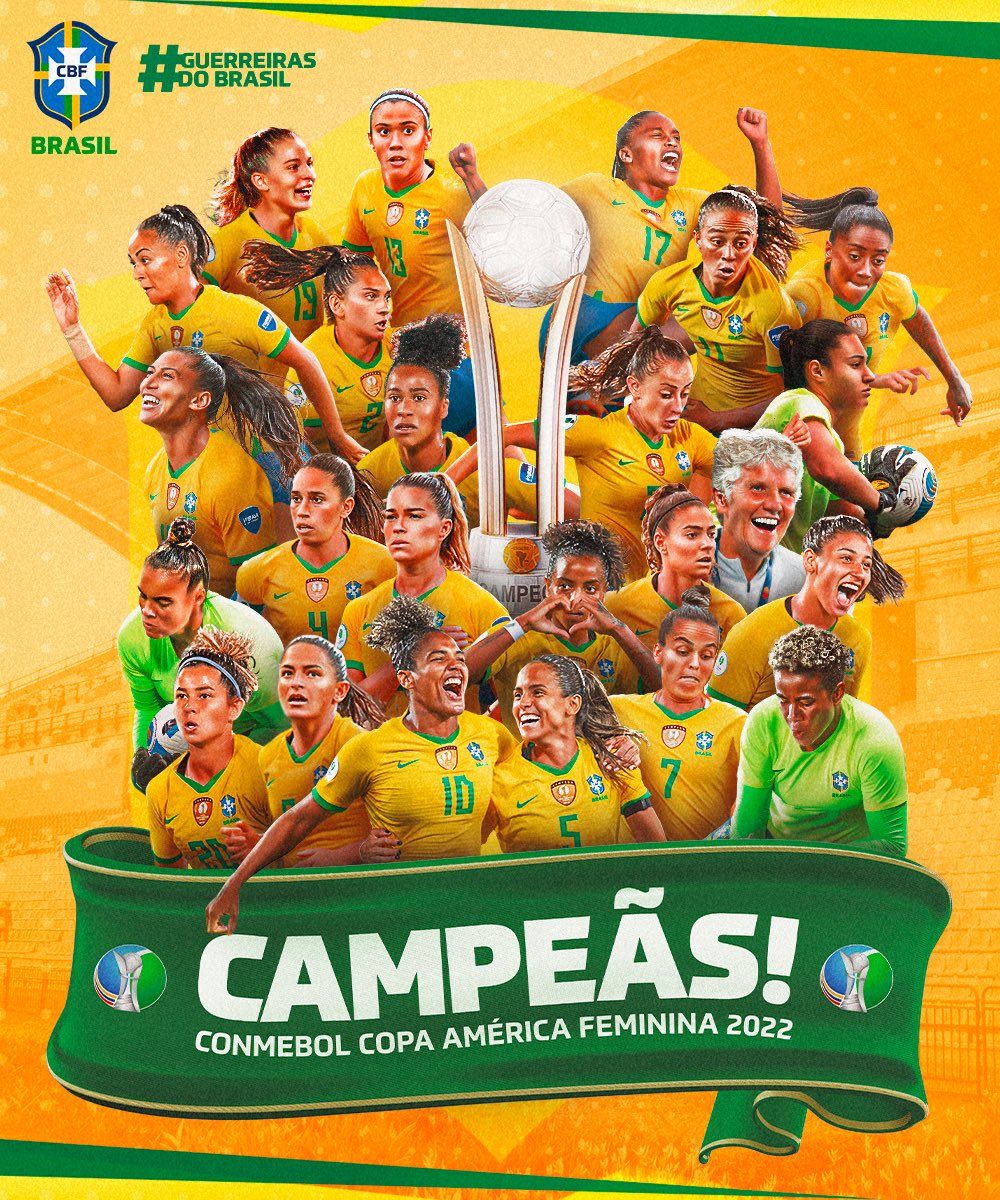 Seleção brasileira de futebol feminino é campeã da Copa América