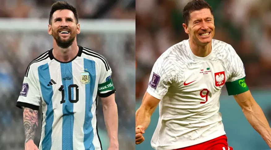 Copa do Mundo: Lewandowski e Messi se enfrentam por vaga nas