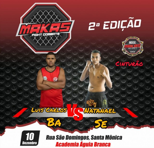 Segunda edição do Makas Fight Combat terá 23 lutas e disputa de cinturão
