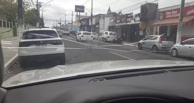 Carro do presidente Albino Leite — Crédito: Reprodução/Redes sociais