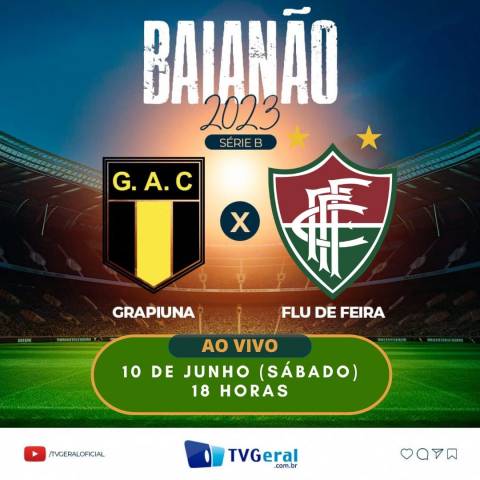 Em parceria com TV Touro, TV Geral  transmite Fluminense de Feira e Grapiúna