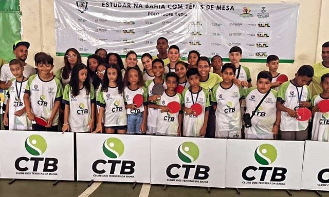 Iniciativa em cidades baianas une educação com fomento do tênis de mesa