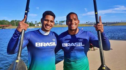 Dupla baiana garante vaga olímpica na canoagem para o Brasil em Paris 2024