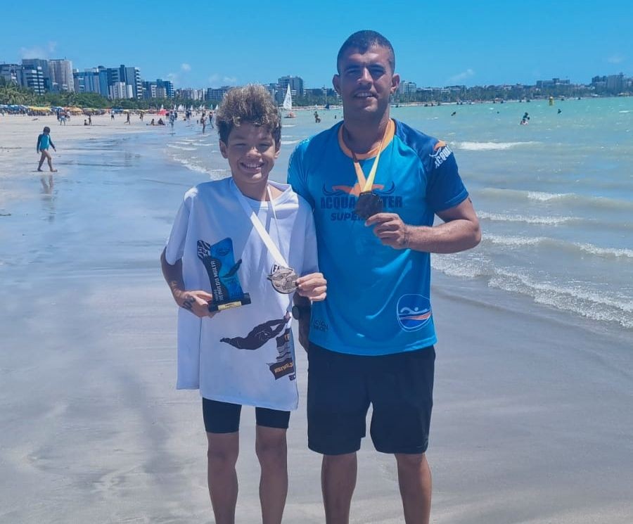 Nicolas Azevedo (esquerda) e Matheus Macêdo estiveram representando a Bahia na disputa do Troféu Norte/Nordeste Renaldo Malta | Divulgação