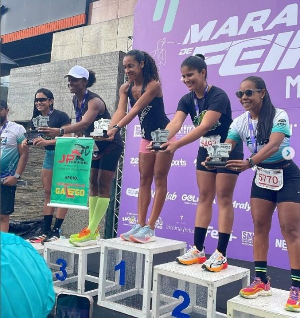 Maratona de Feira é realizada com 81 participantes na prova de 42km