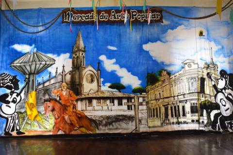 Painel no MAP retrata pontos turísticos e históricos de Feira de Santana