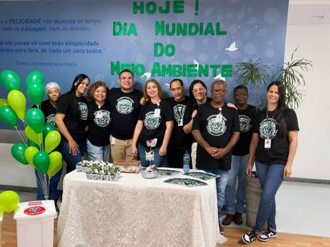 Hospital Clériston Andrade celebra o Dia do Meio Ambiente com exposição de materiais recicláveis
