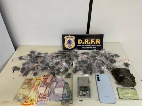 Homem é preso com drogas no bairro Gabriela em Feira de Santana