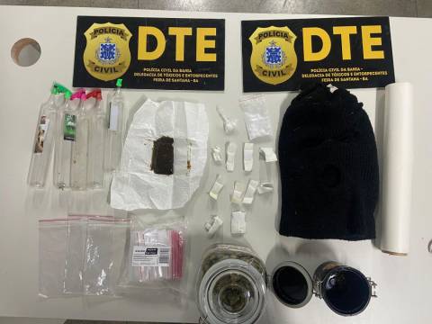 Homem é preso com drogas sintéticas após denúncia anônima em Feira de Santana