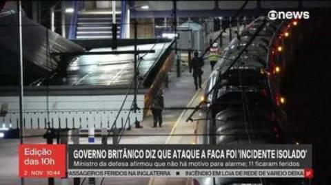 10 pessoas ficam feridas após ataque no Reino Unido; 9 estão em estado grave
