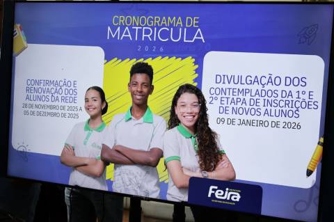 Matrícula 2026 da Rede Municipal de Feira será totalmente online; veja etapas