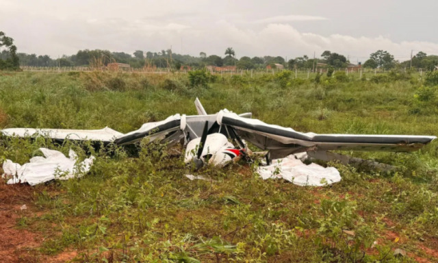 Duas pessoas morrem após queda de aeronave no interior do Mato Grosso