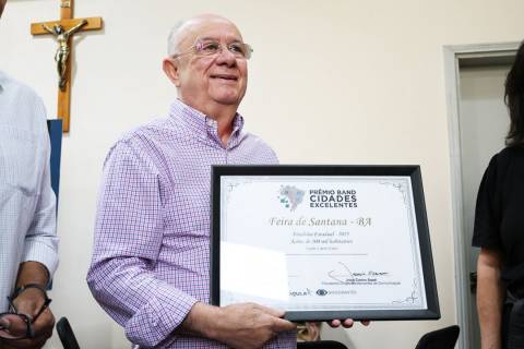 Feira de Santana recebe Prêmio Band Cidades Excelentes em saúde e bem-estar