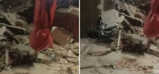 Explosão destrói barracas de praia na orla de Madre de Deus