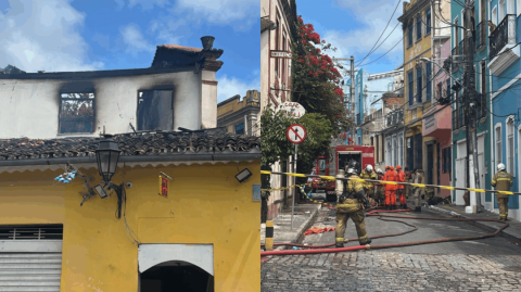 Incêndio no Santo Antônio Além do Carmo deixa uma pessoa ferida