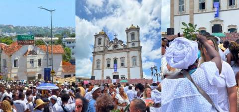 Lavagem do Bonfim leva multidão às ruas de Salvador