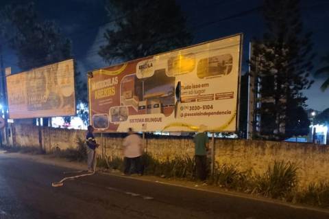 Prefeitura de Feira proíbe outdoors no Anel de Contorno durante obras de duplicação