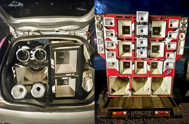 Polícia apreende “paredões” no bairro Aviário, em Feira de Santana