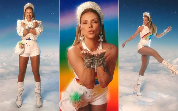 Carla Perez desfila pela última vez no trio 'Pipoca Doce' no carnaval de Salvador