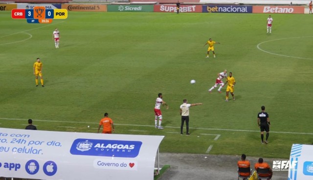 CRB atropela Porto-BA, faz 6 a 0 e avança na Copa do Brasil