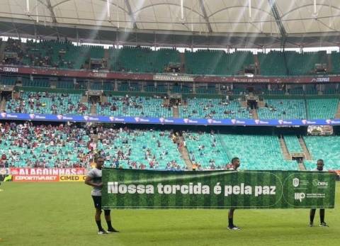 ‘Nossa Torcida é pela Paz’: Campanha do MPBA contra violência nos estádios será exibida na final do Baianão