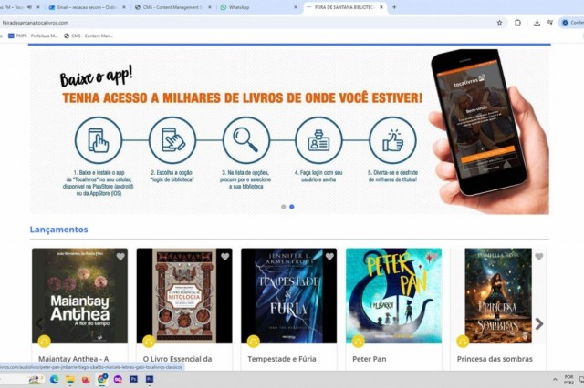 Biblioteca Digital de Feira de Santana reúne mais de 110 mil títulos gratuitos